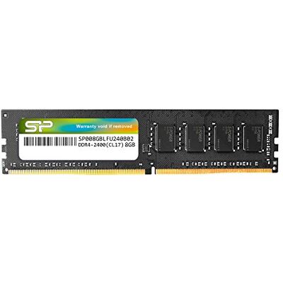 Silicon Power 8GB-DDR4-RAM-2400MHz (PC4 19200) 288 Pines 1.2V CL17 no ECC UDIMM Memoria de Escritorio sin búfer Silicon Power 8GB-DDR4-RAM-2400MHz (PC4 19200) 288 Pines 1.2V CL17 no ECC UDIMM Memoria de Escritorio sin búfer