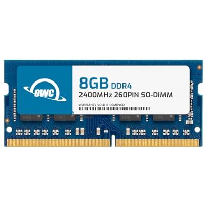 OWC 8GB 2400MHZ DDR4 SO-DIMM PC4-19200 Actualización de Memoria para iMac 2017 de 27 Pulgadas con Pantalla Retina 5K, (2400DDR4S8GB) OWC 8GB 2400MHZ DDR4 SO-DIMM PC4-19200 Actualización de Memoria para iMac 2017 de 27 Pulgadas con Pantalla Retina 5K, (2400DDR4S8GB)
