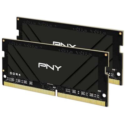 PNY Kit de Memoria DDR4 de 32 GB (2 x 16 GB) 3200 MHz CL20 con overclocking XMP 2.0 Ready, PC4-25600, CL20, 1.2V, RAM para portátil/portátil, compatible: 2933/2666/2400/2133MHz MN32GK2D43200X PNY Kit de Memoria DDR4 de 32 GB (2 x 16 GB) 3200 MHz CL20 con overclocking XMP 2.0 Ready, PC4-25600, CL20, 1.2V, RAM para portátil/portátil, compatible: 2933/2666/2400/2133MHz MN32GK2D43200X