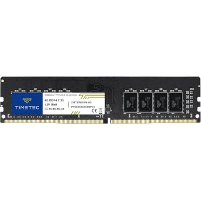 Timetec 8GB DDR4 2133 MHz (PC4-2133P) PC4-17000 UDIMM – Sin ECC, sin búfer, 288 Pines, 1,2V CL15, Memoria RAM para Ordenadores de sobremesa. Timetec 8GB DDR4 2133 MHz (PC4-2133P) PC4-17000 UDIMM – Sin ECC, sin búfer, 288 Pines, 1,2V CL15, Memoria RAM para Ordenadores de sobremesa.