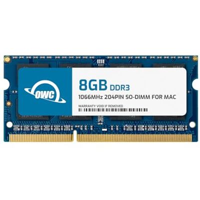 OWC 8GB Kit de actualización de Memoria PC8500 DDR3 1066MHz SO-DIMM para Mac Mini 2010, MacBook 2010, MacBook Pro 13" 2010 Que utilizan OS X 10.7.5 o Posterior OWC 8GB Kit de actualización de Memoria PC8500 DDR3 1066MHz SO-DIMM para Mac Mini 2010, MacBook 2010, MacBook Pro 13" 2010 Que utilizan OS X 10.7.5 o Posterior