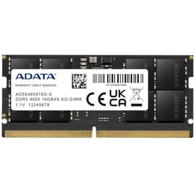 ADATA Memoria RAM AD5S480016G-S 16 GB DDR5 4800 MHz 16 GB ADATA Memoria RAM AD5S480016G-S 16 GB DDR5 4800 MHz 16 GB