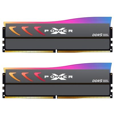 Silicon Power DDR5 64GB (2x32GB) Storm RGB 6000MT/s (PC5-48000) 288-pin CL38 1.35V UDIMM Módulo de memoria de escritorio RAM SP064GXLWU60BFDK Gris Silicon Power DDR5 64GB (2x32GB) Storm RGB 6000MT/s (PC5-48000) 288-pin CL38 1.35V UDIMM Módulo de memoria de escritorio RAM SP064GXLWU60BFDK Gris