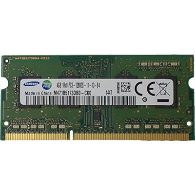Samsung Ram Memory 4Gb (1 X 4Gb) Ddr3 Pc3-12800,1600Mhz, 204 Pin Sodimm for Laptops Samsung Ram Memory 4Gb (1 X 4Gb) Ddr3 Pc3-12800,1600Mhz, 204 Pin Sodimm for Laptops