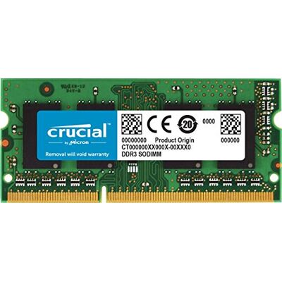 Micron Crucial RAM CT51264BF160B 4 GB DDR3L 1600 MHz CL11 Memoria Portátil Micron Crucial RAM CT51264BF160B 4 GB DDR3L 1600 MHz CL11 Memoria Portátil