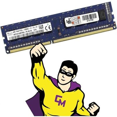 SK Hynix 4 GB RAM PC Escritorio HYNIX HMT451U6BFR8A-PB DIMM DDR3 PC3-12800U 1600Mhz 1Rx8 CL11 SK Hynix 4 GB RAM PC Escritorio HYNIX HMT451U6BFR8A-PB DIMM DDR3 PC3-12800U 1600Mhz 1Rx8 CL11