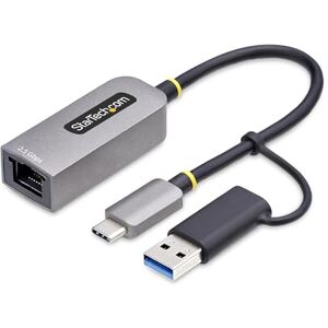 StarTech .com Adaptador de Red Ethernet USB Tipo C a RJ45 Adaptador de Red USB-C con Conversor USB-A NBASE-T USB 3.1 StarTech .com Adaptador de Red Ethernet USB Tipo C a RJ45 Adaptador de Red USB-C con Conversor USB-A NBASE-T USB 3.1