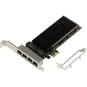 KALEA-INFORMATIQUE Tarjeta controladora de Red PCIe 2.0 x1 de 4 Puertos RJ45 Quad GIGABIT ethernet con chipset Intel 82576. Soportes de Perfil bajo y Alto KALEA-INFORMATIQUE Tarjeta controladora de Red PCIe 2.0 x1 de 4 Puertos RJ45 Quad GIGABIT ethernet con chipset Intel 82576. Soportes de Perfil bajo y Alto