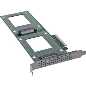 InLine ® PCI Express 76660O Tarjeta para 2 Tarjetas internas U.2 NVMe SFF-8639 Bifurcation, PCIe x8, estrechas InLine ® PCI Express 76660O Tarjeta para 2 Tarjetas internas U.2 NVMe SFF-8639 Bifurcation, PCIe x8, estrechas