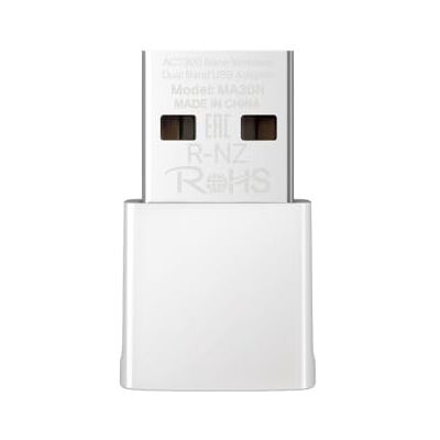 MERCUSYS AC1300 Nano Wireless Dual Band USB Adapter SPEED: 400 Mbps at 2.4 GHz + 867 Mbps at 5 GHz SPEC: Internal Antennas, USB 2.0 FEATU MERCUSYS AC1300 Nano Wireless Dual Band USB Adapter SPEED: 400 Mbps at 2.4 GHz + 867 Mbps at 5 GHz SPEC: Internal Antennas, USB 2.0 FEATU