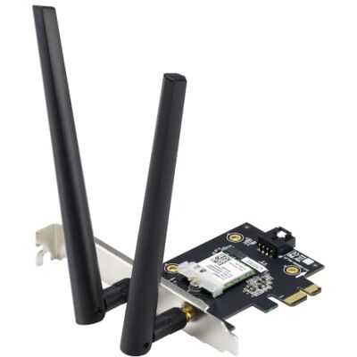 Asus PCE-AX1800 Adaptador de Red Bulk (AX1800 Dual Band PCI-E WiFi 6 802.11ax, Bluetooth 5.2, Seguridad de Red WPA3, OFDMA y MU-MIMO) Asus PCE-AX1800 Adaptador de Red Bulk (AX1800 Dual Band PCI-E WiFi 6 802.11ax, Bluetooth 5.2, Seguridad de Red WPA3, OFDMA y MU-MIMO)