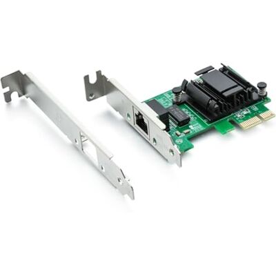 10Gtek para Intel EXPI9301CT, Intel 82574L Controladora 1Gigabit CT Adaptador de Red PCI-e (Nic/CNA), PCIE 1.1 X1, Puerto RJ45 de Cobre único 10Gtek para Intel EXPI9301CT, Intel 82574L Controladora 1Gigabit CT Adaptador de Red PCI-e (Nic/CNA), PCIE 1.1 X1, Puerto RJ45 de Cobre único