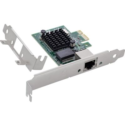 InLine Tarjeta de Red Gigabit PCIe x1, RJ45, bajo Perfil, Wake-on-LAN 1 x RJ45, 10/100/1000 Mb/s, placa de perfil bajo, VLAN, marcos jumbo hasta 9K, Wake-on-LAN InLine Tarjeta de Red Gigabit PCIe x1, RJ45, bajo Perfil, Wake-on-LAN 1 x RJ45, 10/100/1000 Mb/s, placa de perfil bajo, VLAN, marcos jumbo hasta 9K, Wake-on-LAN