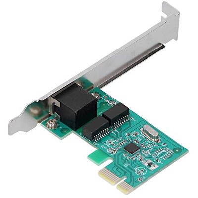 VBESTLIFE Tarjeta de red PCI-E, autoadaptación de 1000M, totalmente compatible, tarjeta Gigabit sin controlador, detección cruzada automática y compatibilidad con corrección, para computadora de escritorio VBESTLIFE Tarjeta de red PCI-E, autoadaptación de 1000M, totalmente compatible, tarjeta Gigabit sin controlador, detección cruzada automática y compatibilidad con corrección, para computadora de escritorio
