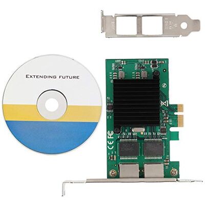 Bewinner 10/100/1000Mbps Mini Tarjeta de Red Inalámbrica,Doble Puerto Tarjeta de Red Ethernet Gigabit, 2.1 PCI-E x1 Network Adapter Card para Freebsd/Linux/VMWare ESXi 7/Server 2012/Server 2008 Bewinner 10/100/1000Mbps Mini Tarjeta de Red Inalámbrica,Doble Puerto Tarjeta de Red Ethernet Gigabit, 2.1 PCI-E x1 Network Adapter Card para Freebsd/Linux/VMWare ESXi 7/Server 2012/Server 2008