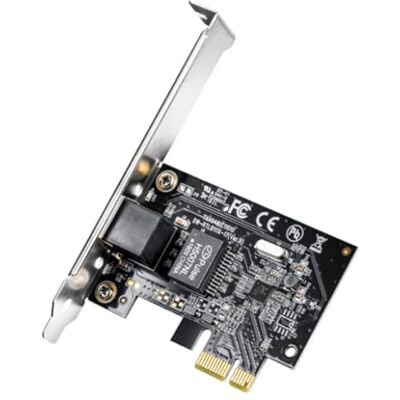 Cudy PE10 Gigabit Tarjeta de Red PCI Express, 10/100/1000 Mbps RJ45, Controlador Libre en Windows 10/8.1/8 Cudy PE10 Gigabit Tarjeta de Red PCI Express, 10/100/1000 Mbps RJ45, Controlador Libre en Windows 10/8.1/8