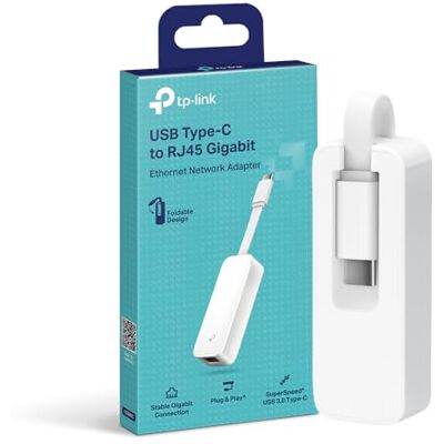 TP-Link UE300C Adaptador USB-C a Ethernet, Puerto Gigabit 10/100/1000Mpbs, USB 3.0, Plug & Play, Ultra Compacto, Compatible con Windows, MacOS, Linux, Chrome OS TP-Link UE300C Adaptador USB-C a Ethernet, Puerto Gigabit 10/100/1000Mpbs, USB 3.0, Plug & Play, Ultra Compacto, Compatible con Windows, MacOS, Linux, Chrome OS