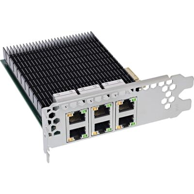 InLine ® Tarjeta de Red Gigabit de 6 vías, 6 x RJ45 1 GB/s, PCIe x4, 51127C InLine ® Tarjeta de Red Gigabit de 6 vías, 6 x RJ45 1 GB/s, PCIe x4, 51127C