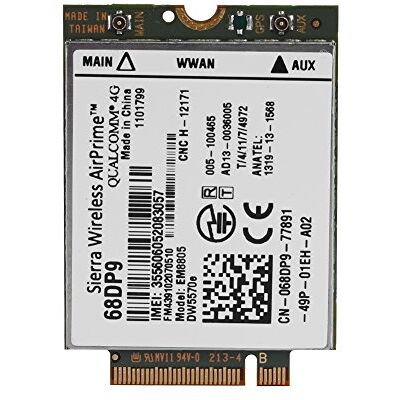 Garsent Tarjeta de Red NGFF/M.2, módulo de Tarjeta de Red WWAN 3G 4G de Alta Velocidad para Venue 8, Venue 11 Pro, Extrema Resistente de 7404, Latitud E7250 de Garsent Tarjeta de Red NGFF/M.2, módulo de Tarjeta de Red WWAN 3G 4G de Alta Velocidad para Venue 8, Venue 11 Pro, Extrema Resistente de 7404, Latitud E7250 de