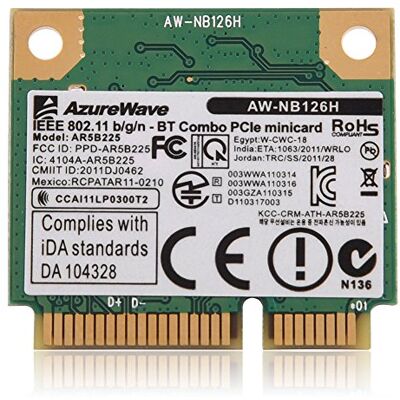 Garsent AR5B225 Bluetooth 2.4G Tarjeta de Red inalámbrica Tarjeta de Red para DELL/ASUS/Toshiba/BenQ Garsent AR5B225 Bluetooth 2.4G Tarjeta de Red inalámbrica Tarjeta de Red para DELL/ASUS/Toshiba/BenQ