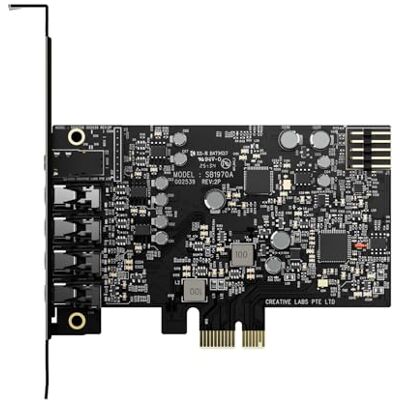 Creative Sound Blaster Audigy Fx Pro, Tarjeta de Sonido PCI-e de Alta resolución para PC con Sonido 7.1 Discreto y Sonido Surround Virtual, además de AutoEQ Creative Sound Blaster Audigy Fx Pro, Tarjeta de Sonido PCI-e de Alta resolución para PC con Sonido 7.1 Discreto y Sonido Surround Virtual, además de AutoEQ
