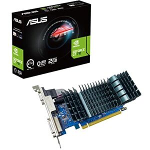 Asus GeForce GT 710 (2 GB DDR3 EVO Tarjeta gráfica de bajo Perfil para HTPC silencioso, 2 GB, DDR3, 954 MHz)