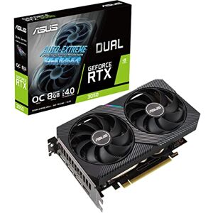 Asus Dual NVIDIA GeForce RTX 3050 OC Edition - Tarjeta Gráfica Gaming (PCIe 4.0, 8GB GDDR6, HDMI 2.1, DisplayPort 1.4a, diseño de 2 Ranuras, Ventiladores Axial-Tech Fan, Tecnología 0dB, y más)