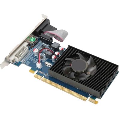 VBESTLIFE Tarjeta gráfica para PC, Tarjeta gráfica HD6450 2G 64bit DDR3 con Ranura PCI Express 3.0, para computadora de Escritorio de Oficina VBESTLIFE Tarjeta gráfica para PC, Tarjeta gráfica HD6450 2G 64bit DDR3 con Ranura PCI Express 3.0, para computadora de Escritorio de Oficina