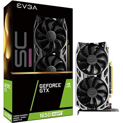 EVGA GeForce GTX 1650 Super SC Ultra Gaming, 4GB GDDR6, Ventilador Dual, Placa Trasera de Metal, 04G-P4-1357-KR EVGA GeForce GTX 1650 Super SC Ultra Gaming, 4GB GDDR6, Ventilador Dual, Placa Trasera de Metal, 04G-P4-1357-KR