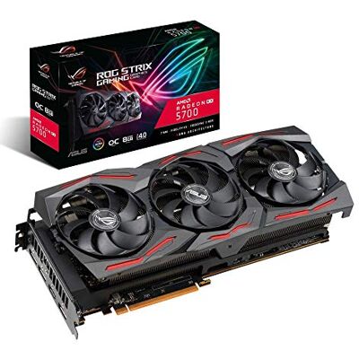 Asus ROG Strix Radeon RX 5700 OC Edition 8GB GDDR6 Tarjeta gráfica (Ventiladores Axial-Tech, tecnología Auto-Extreme, Super Alloy Power II, MAX Contact, Fan Connect II, Aura Sync, GPU Tweak II) Asus ROG Strix Radeon RX 5700 OC Edition 8GB GDDR6 Tarjeta gráfica (Ventiladores Axial-Tech, tecnología Auto-Extreme, Super Alloy Power II, MAX Contact, Fan Connect II, Aura Sync, GPU Tweak II)