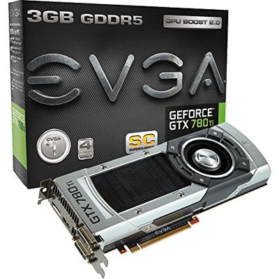 EVGA GeForce GTX780 TI Tarjeta gráfica de 3 GB con GeForce GTX 780 (GDDR5, PCI-e) EVGA GeForce GTX780 TI Tarjeta gráfica de 3 GB con GeForce GTX 780 (GDDR5, PCI-e)