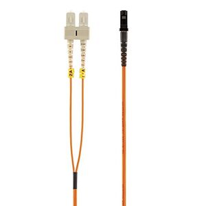 Belkin F2F20297 - Cable de Fibra óptica dúplex (1 m, Conectores MTRJ/SC, 62.5/125, OM1), Naranja