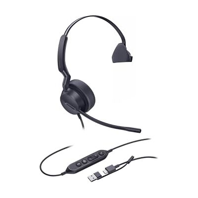 Yealink UH42 Auriculares con cancelación de Ruido AI, Altavoz de 35 mm, Brazo de micrófono de 280°, Control en línea, Cable Duradero, Auriculares giratorios, Ideal para Oficina y Centro de Llamadas Yealink UH42 Auriculares con cancelación de Ruido AI, Altavoz de 35 mm, Brazo de micrófono de 280°, Control en línea, Cable Duradero, Auriculares giratorios, Ideal para Oficina y Centro de Llamadas