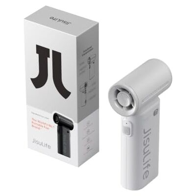 JISULIFE Life 9 Ventilador portátil - 5 velocidades, Blanco JISULIFE Life 9 Ventilador portátil - 5 velocidades, Blanco