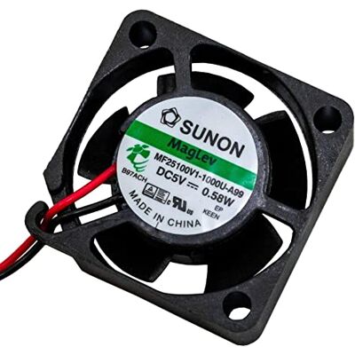 Sunon Fan 5V DC 0,53W 25x25x10mm 5,9m³/h 13000U/Min 5,9m³/h MF25100V11000UA99 Sunon Fan 5V DC 0,53W 25x25x10mm 5,9m³/h 13000U/Min 5,9m³/h MF25100V11000UA99