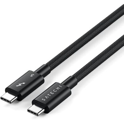 SATECHI Cable Thunderbolt 5 Certificado, Carga PD de 240W, Datos a 120Gbps Vídeo en dos pantallas 8K@60Hz o tres 4K@144Hz, diseño trenzado, para iPhone 18, MacBook Air/Pro/Neo, iPad Air/Pro SATECHI Cable Thunderbolt 5 Certificado, Carga PD de 240W, Datos a 120Gbps Vídeo en dos pantallas 8K@60Hz o tres 4K@144Hz, diseño trenzado, para iPhone 18, MacBook Air/Pro/Neo, iPad Air/Pro