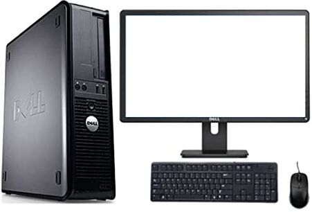 Generico Paquete de estación informática completa WINDOWS 11 PRO MONITOR 22" LCD PC / 8GB RAM / 500 disco duro / Intel Core Duo (certificado reacondicionado)