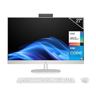 HP All-in-One 27-cr0110ns, PC Todo en Uno 27” FHD, Intel Core i5-1334U, 16GB RAM, 1TB SSD, Intel Iris Xe, Cámara HD, Wi-Fi, Teclado y Ratón Inalámbricos, Sin Sistema operativo, QWERTY Español HP All-in-One 27-cr0110ns, PC Todo en Uno 27” FHD, Intel Core i5-1334U, 16GB RAM, 1TB SSD, Intel Iris Xe, Cámara HD, Wi-Fi, Teclado y Ratón Inalámbricos, Sin Sistema operativo, QWERTY Español