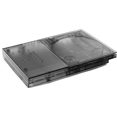 Cadfghjk Carcasa De Repuesto Transparente For Consola PS2 Slim, Carcasa Transparente, Caja Protectora, Aspecto Moderno(9XXXX-Tran Black) Cadfghjk Carcasa De Repuesto Transparente For Consola PS2 Slim, Carcasa Transparente, Caja Protectora, Aspecto Moderno(9XXXX-Tran Black)