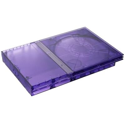 Cadfghjk Carcasa De Repuesto Transparente For Consola PS2 Slim, Carcasa Transparente, Caja Protectora, Aspecto Moderno(7XXXX-Tran Purple) Cadfghjk Carcasa De Repuesto Transparente For Consola PS2 Slim, Carcasa Transparente, Caja Protectora, Aspecto Moderno(7XXXX-Tran Purple)