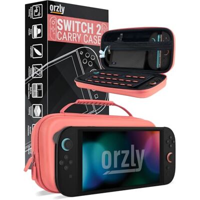 Orzly Funda de Transporte para Consola Nintendo Switch 2 2025 de 7.9 Pulgadas, Funda rígida con Almacenamiento Inteligente para Accesorios y Bolsillos de Juegos, Edición de Caja de Regalo Orzly Funda de Transporte para Consola Nintendo Switch 2 2025 de 7.9 Pulgadas, Funda rígida con Almacenamiento Inteligente para Accesorios y Bolsillos de Juegos, Edición de Caja de Regalo