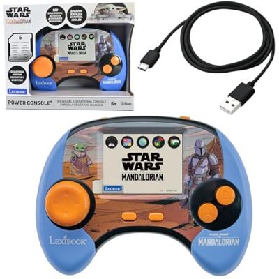 LEXIBOOK , Consola Educativa Bilingüe de Star Wars, 100 Actividades, Pantalla LCD a Color de 2.8", Español e Inglés, Batería Recargable, Cable USB‑C, Azul/Naranja, LEXIBOOK , Consola Educativa Bilingüe de Star Wars, 100 Actividades, Pantalla LCD a Color de 2.8", Español e Inglés, Batería Recargable, Cable USB‑C, Azul/Naranja,