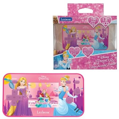 LEXIBOOK Disney's Princesses Cyber Arcade Pocket Consola de Juegos portátil, 150 Juegos, LCD, con Pilas, Rosa, LEXIBOOK Disney's Princesses Cyber Arcade Pocket Consola de Juegos portátil, 150 Juegos, LCD, con Pilas, Rosa,