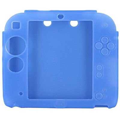 OSTENT Funda Protectora de Gel de Silicona con protección Completa para la Consola Nintendo 2DS Color Azul OSTENT Funda Protectora de Gel de Silicona con protección Completa para la Consola Nintendo 2DS Color Azul