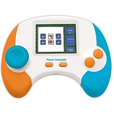 LEXIBOOK , Power Console®, Consola de Juegos educativa bilingüe con 100 Actividades, Inglés/Español, Blanco/Naranja/Azul, LEXIBOOK , Power Console®, Consola de Juegos educativa bilingüe con 100 Actividades, Inglés/Español, Blanco/Naranja/Azul,