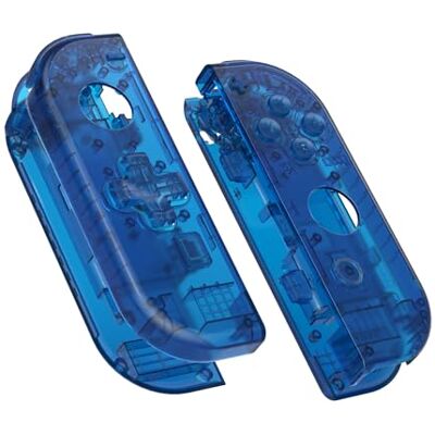 eXtremeRate Carcasa D-Pad Versión con Botones para Nintendo Switch & OLED Joycons, Cubierta Placa de Reemplazo con Herramientas No Incluye Carcasa de Consola, Transparente Azul eXtremeRate Carcasa D-Pad Versión con Botones para Nintendo Switch & OLED Joycons, Cubierta Placa de Reemplazo con Herramientas No Incluye Carcasa de Consola, Transparente Azul
