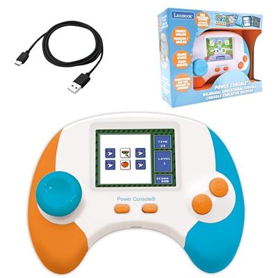 LEXIBOOK , Power Console®, Consola de Juegos Educativos Bilingüe Francés/Inglés con 100 Actividades, LEXIBOOK , Power Console®, Consola de Juegos Educativos Bilingüe Francés/Inglés con 100 Actividades,