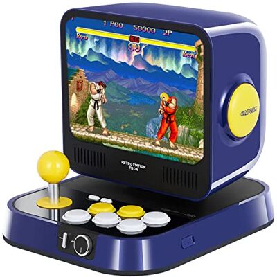RETRO STATION Capcom Consola de Arcade, precargada con Juegos Oficiales de Capcom 5 Street Fighter Series y 5 Juegos Mega Man Series, Monitor LCD de 8 Pulgadas y Compatible con Salida HDMI a RETRO STATION Capcom Consola de Arcade, precargada con Juegos Oficiales de Capcom 5 Street Fighter Series y 5 Juegos Mega Man Series, Monitor LCD de 8 Pulgadas y Compatible con Salida HDMI a