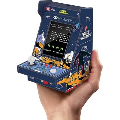 MY ARCADE Space Invaders Nano Player Arcade Classics Mini máquina arcade portátil de mano de 4.5 pulgadas, pantalla a color de 2.4 pulgadas, videojuego retro MY ARCADE Space Invaders Nano Player Arcade Classics Mini máquina arcade portátil de mano de 4.5 pulgadas, pantalla a color de 2.4 pulgadas, videojuego retro