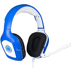 Konix My Hero Academia Auriculares gaming con cable para PS4, PS5, Switch, Xbox One y Series X S - Micrófono - Cable de 1,5 m - Conector Jack de 3,5 mm - Blanco y azul